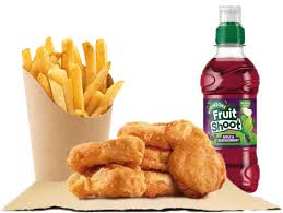 5pc Chicken Nuggets Chips & Fruit Shoot 